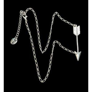ZAD Vintage 90s Silver Tone Arrow Necklace